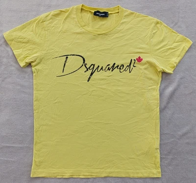 Camiseta Dsquared2 Hombre Logo Amarillo Talla M Foto 1 de 4
