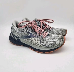 Brooks Women's 7.5 Adrenaline GTS 21 1203291B149 Gray Running Shoes Guiderails - Picture 1 of 14