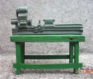 Lathe Diecast Bench Model 1/24 Scale G Scale Diorama Accessory Item - Picture 1 of 1