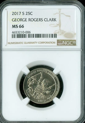 2017 S GEORGE ROGERS CLARK NGC MS66  . - Image 1 of 4