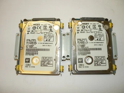 LOT 2  HGST 0J26053 2.5" 320GB 7.2K 6G SATA HDD DA5222 FIRMWARE HTE725032A7E630  - Image 1 of 4
