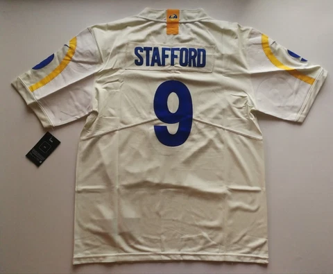 Matthew Stafford #9 Los Angeles Rams American football jersey Size S Cover