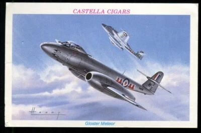 Tobacco Card, Castella, BRITISH AVIATION, 1994, Gloster Meteor, #18 - Image 1 of 2