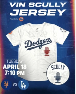 Size M - Vin Scully 2023 LA Dodgers MEDIUM Jersey Promotion SGA Los Angeles - Bild 1 von 1