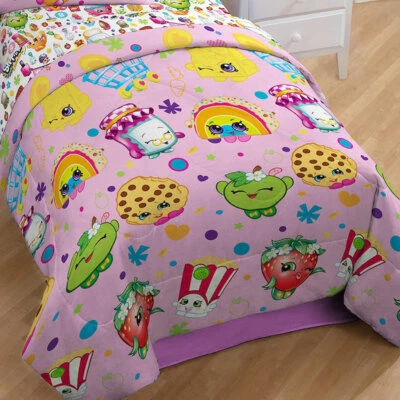 Shopkins SPK Edredón Doble Reversible Niños Niñas Edredón Doble Cara 64"x86" Foto 1 de 3