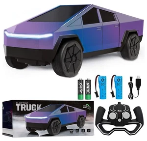Rechargeable 1:24 Tesla Cyber Truck Remote Control Car Toy Gift For Kids Gifts - Picture 1 of 9