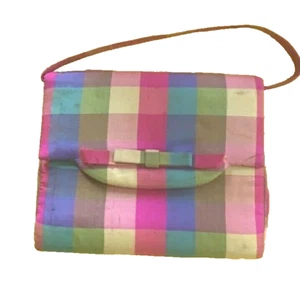 FABULOUS THINGS handwoven silk PURSE. Vintage. Removable strap - Picture 1 of 12