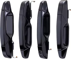 Exterior Black Door Handle Set for Chevy, Cadillac & GMC Vehicles 2007-2014 - Picture 1 of 11