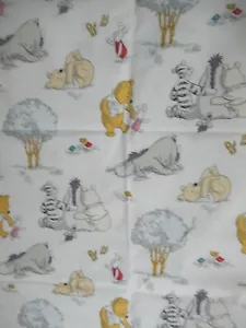 Winnie the Pooh  "A Togetherish Sort of Day" 100% Cotton Fabric   23" x 44"W - Picture 1 of 8
