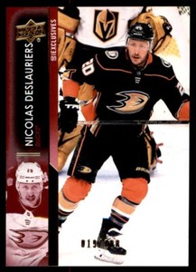 2021-22 UPPER DECK UD EXCLUSIVES NICOLAS DESLAURIERS 019/100 ANAHEIM DUCKS #1