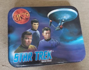 Juego de Cartas Star Trek Edición Especial Coleccionista Tin Uno Mattel 1999 Completo - Imagen 1 de 4