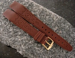 Vintage Hirsch Wine "Scotch" Modele Depose 19mm Open-Ended Watch Strap - Picture 1 of 1