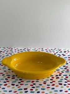 Fiestaware Daffodil Individual Casserole Fiesta Yellow Small Baker - Picture 1 of 5