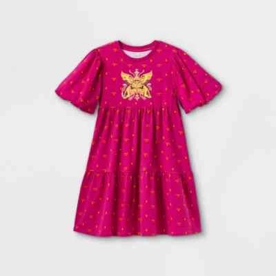 Vestido recto Disney Encanto para niñas - rosa - mediano (7-8) Foto 1 de 2