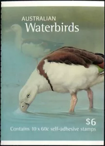 2012 Australian Waterbirds $6 Booklet Of 10 X S/A 60c Stamps Mint Never Hinged - Bild 1 von 2