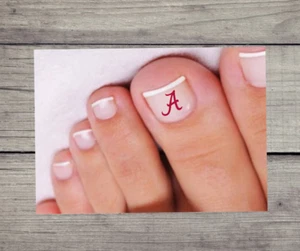 **SALE**  Alabama A Vinyl Decal - Bama - Pedicure - Nail Art - Nail Decals - Picture 1 of 3