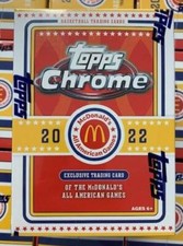 2022 Topps Chrome McDonald's All American Basketball Blaster Box FACTORY SEALED