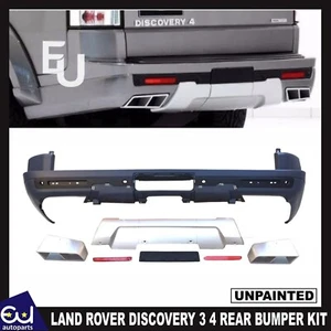 FOR LAND ROVER DISCOVERY 3 4 UPGRADE REAR BUMPER KIT WITH DIFFUSER QUAD EXHAUST - Picture 1 of 8