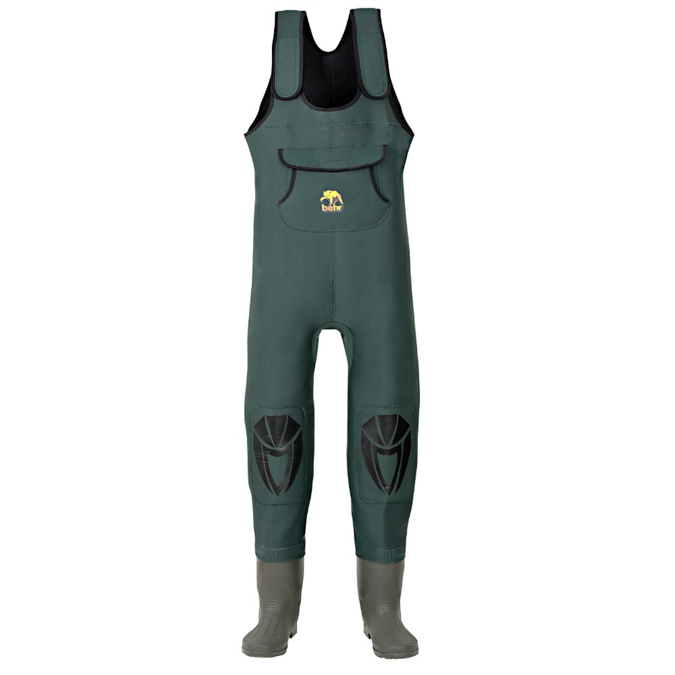 Behr Neopren Wathose High Back mit Profilsohle alle Größen 41-48 Watthose TOP