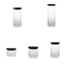 Transparent Glass Hermetic Pots Empty Sealed Jar  Coffee Beans
