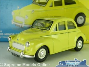 MORRIS MINOR 1000 MODEL CAR 1:43 SCALE VANGUARDS VA05808 YELLOW SALOON 60TH K8 - Picture 1 of 4