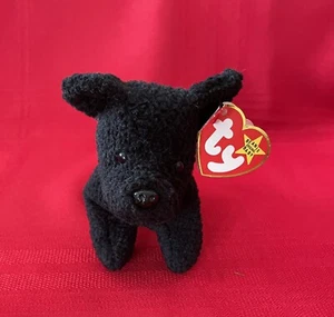 Scottie the Terrier Dog TY Beanie Baby Errori Multipli 4a Generazione Ritirato - Foto 1 di 20