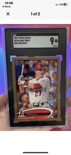 2012 Topps Update Gold #US144 Mike Trout At-Bat Angels Allstar Game /2012 SGC 9