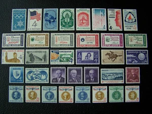 US STAMPS 1960 YEAR COMPLETE SET, SCOTT # 1139-1173. OG., MNH. - Picture 1 of 1