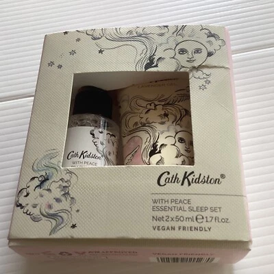 Cath Kidston WITH PEACE Essential Sleep Set PILLOW MIST & LAVENDER GEL Sealed! - Image 1 of 4