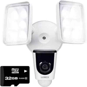Lorex 1080p Outdoor IR WLAN Flutlicht Überwachungskamera (32GB) 2,8mm Festlinse - Bild 1 von 2