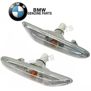 Juego de pares de lentes blancas de luz lateral adicional delantera izquierda y derecha para BMW E60 E61 - Imagen 1 de 1