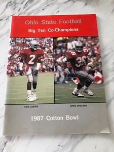 Vintage 1987 Cotton Bowl Ohio State University Buckeyes Football Program - Picture 1 of 5