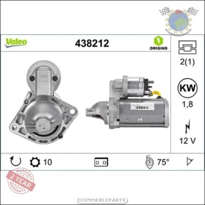 Démarreur Valeo pour CHEVROLET AVEO OPEL MERIVA B A CORSA D C ASTRA J H TIGRA C - Photo 1/4