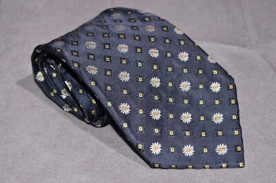 KENZO Homme Mens Silk Tie Necktie Flower Silk Italy Made - Image 1 of 4