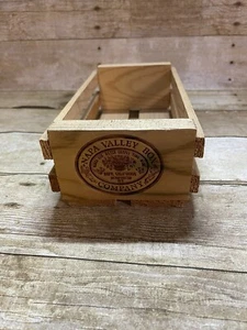 TDK Cassette Tape Box Storage Wood Napa Valley Wine Crate Vintage Fast Ship Nice - Picture 1 of 5