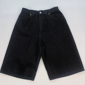 Faded Glory schwarze knielange Denim-Shorts für Damen Größe 14 gebraucht, in einwandfreiem Zustand - Bild 1 von 13