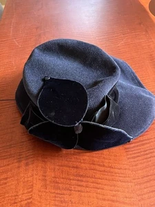 Early 2000’s Vintage Linda Campisano Charming Hat Dark Navy EUC - Picture 1 of 4