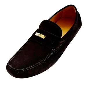 Ferragamo Grenoble 10.5 EE Gancini schwarz Wildleder elegante Halbschuhe Herren Fahrer - Bild 1 von 6
