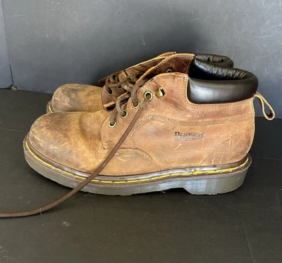 Botines clásicos de cuero marrón Doc Martens de colección para hombre talla 5 hechos en Inglaterra Foto 1 de 4