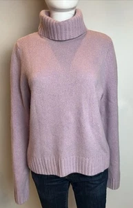 DANIEL BISHOP Women’s 100% Cashmere Sweater Pullover Small Lavender Turtleneck - Picture 1 of 17