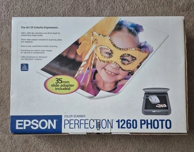 Epson Perfection 1260 Photo Color Scanner ~ NEW UNOPENED  - Image 1 of 4