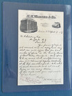 Warners Cure Bottle Letter 1887 Rochester NY Hand Written by Medicine Agent Rare