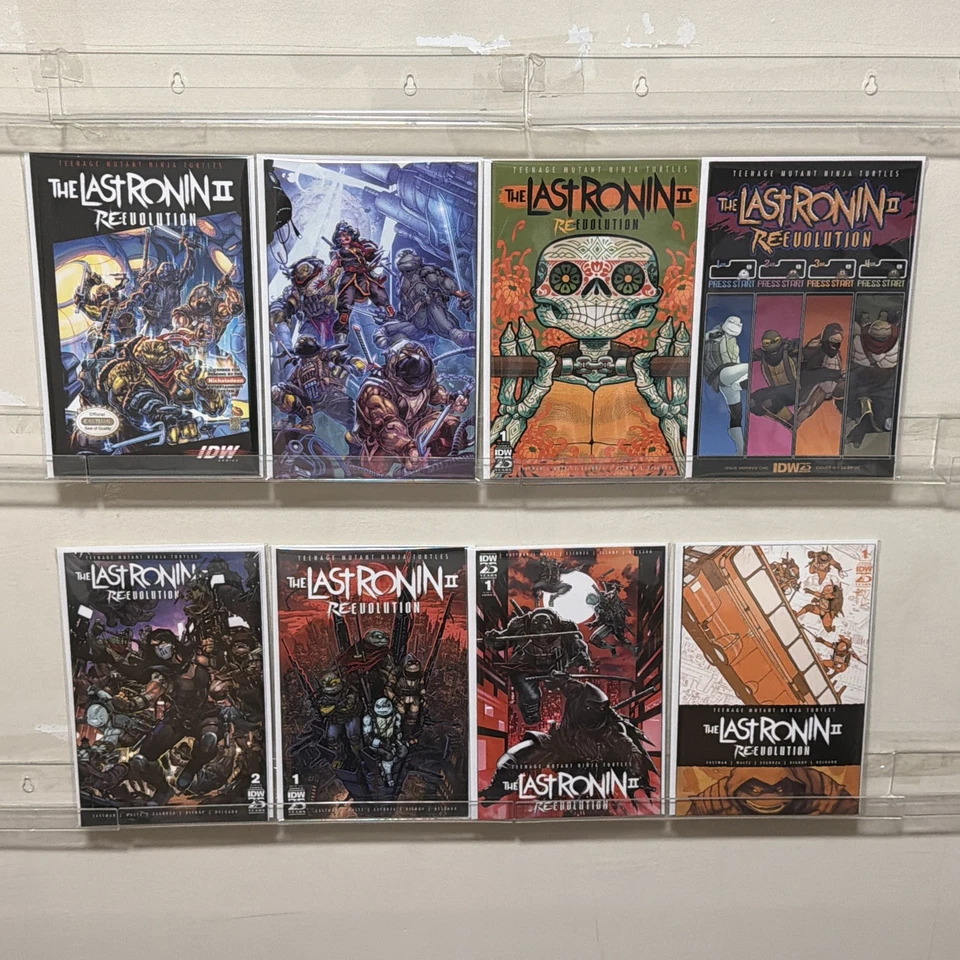 TMNT Last Ronin II Re Evolution 1 y 2 JUEGO DE 8 CÓMICS IDW CASI NUEVO Foto 1 de 1