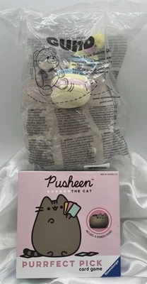 GUND Pusheen Birthday Cake Plush Stuffed Animal Cat 9.5 & Game Purrfect Pick NEW - Image 1 of 2