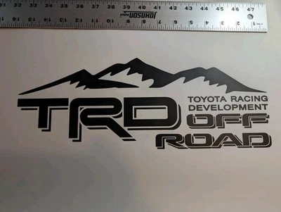 Set of 2 TRD OFF ROAD Mountain Decals – 16" x 6" – Oracal 651 Vinyl – Truck Bed - Image 1 of 2