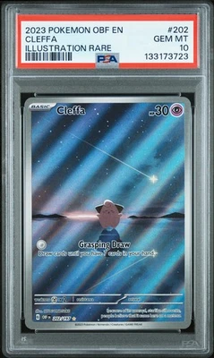 2023 Pokemon Obf En-Obsidian Flames #202 Cleffa Illustration Rare PSA 10 - Image 1 of 2