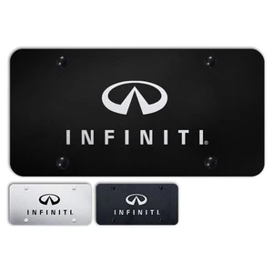 Nombre y logotipo matrícula de acero inoxidable para Infiniti - AUGDP2265 - Imagen 1 de 5