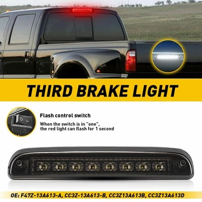 Smoke Lens Led 3RD Third Brake Light Cargo Lamp For 99-16 Ford F-250 Super Duty - Image 1 of 4