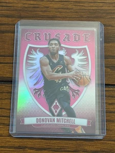 Donovan Mtchell 63/99 2023-24 Phoenix Crusade Pink Prizm #14 Cavaliers - Picture 1 of 2