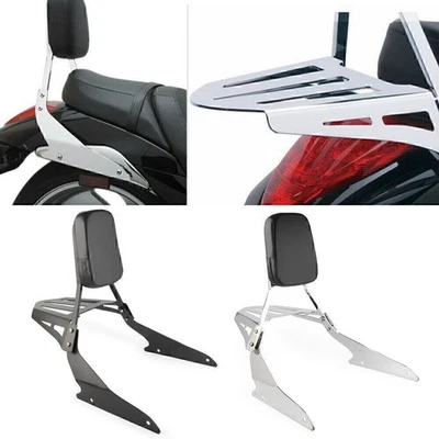 Rear Sissy Bar Backrest w/ Luggage Rack Fit Suzuki Boulevard M109R 2006-2023 Foto 1 de 4